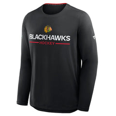 Chicago Blackhawks Fanatics Authentic Pro Rink Tech Long Sleeve T-Shirt - NHL T-shirts
