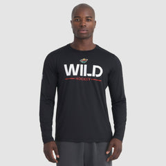 Minnesota Wild Fanatics Authentic Pro Rink Tech Long Sleeve T-Shirt - NHL T-shirts