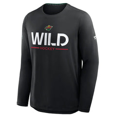 Minnesota Wild Fanatics Authentic Pro Rink Tech Long Sleeve T-Shirt - NHL T-shirts