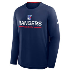 New York Rangers Fanatics Authentic Pro Rink Tech Long Sleeve T-Shirt - NHL T-shirts