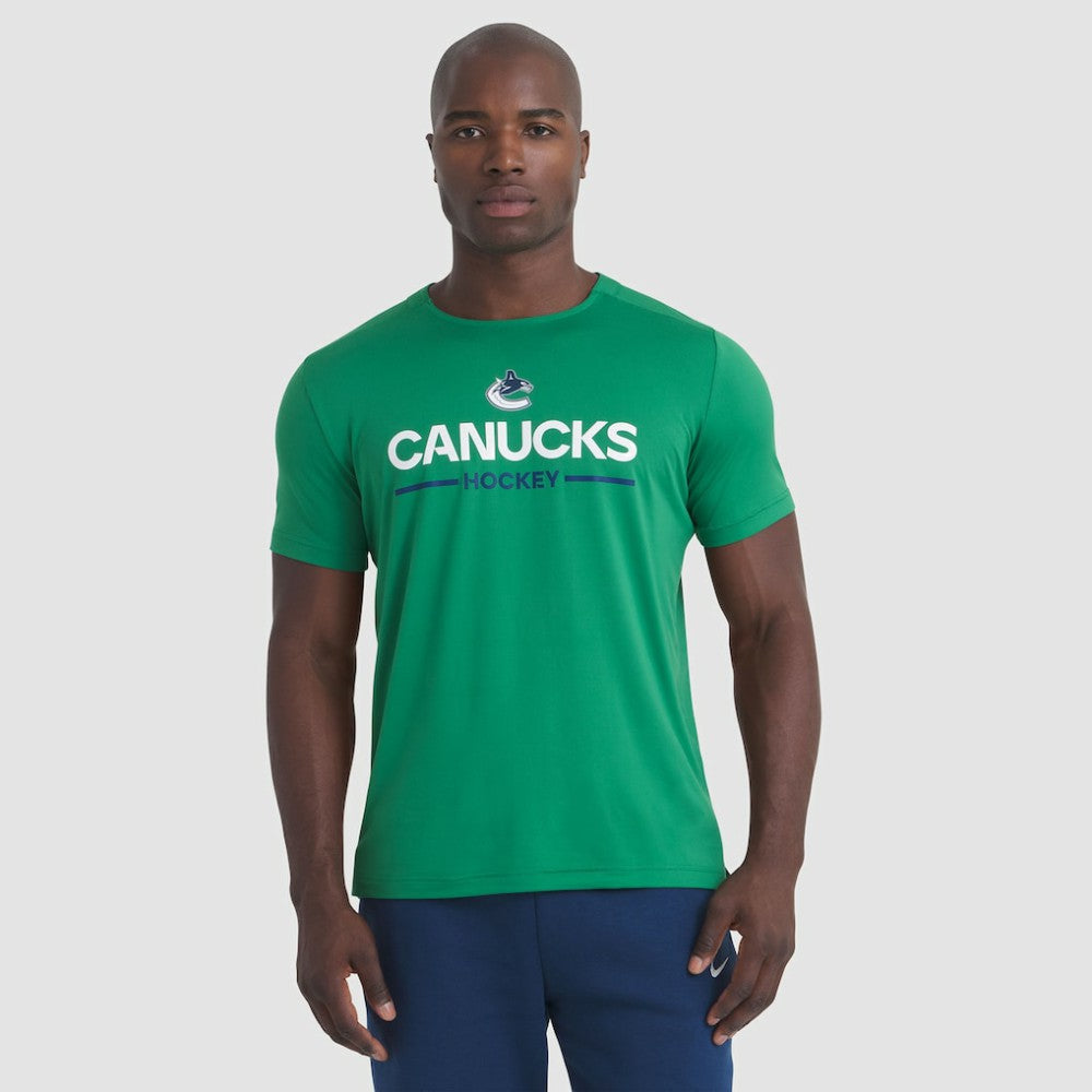 Vancouver Canucks Fanatics Authentic Pro Rink Tech T-Shirt - NHL T-shirts