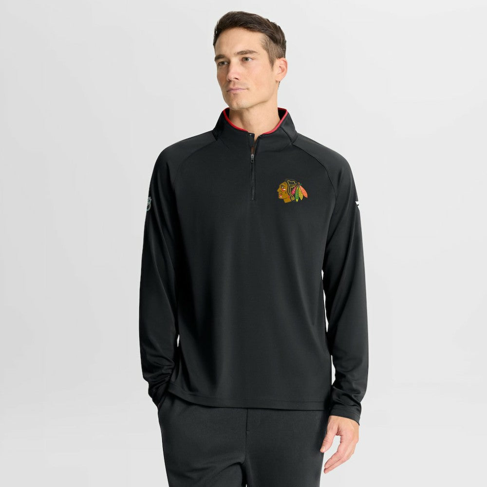 Chicago Blackhawks Fanatics Authentic Pro Rink Training Quarter-Zip Pullover - NHL Pullover