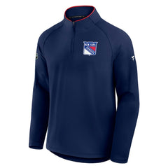 New York Rangers Fanatics Authentic Pro Rink Training Quarter-Zip Pullover - NHL Pullover