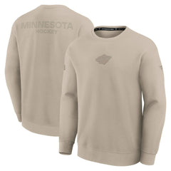 Minnesota Wild Fanatics Authentic Pro Road Tri-Blend Sweatshirt - NHL Sweatshirts