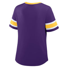 Minnesota Vikings Women's Redzone Draw Play Athena Lace-Up T-Shirt | NFL Near me