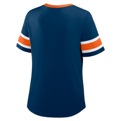 Chicago Bears Women's Redzone Draw Play Athena Lace-Up T-Shirt | NFL New
