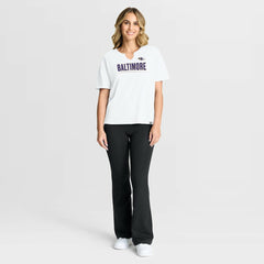 Baltimore Ravens Women's Redzone Slub Boxy T-Shirt | NFL New