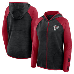 Atlanta Falcons Women's Redzone End Around Pass Raglan Full-Zip Hoodie | NFL US