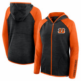 Cincinnati Bengals Women's Redzone End Around Pass Raglan Full-Zip Hoodie | NFL Sale