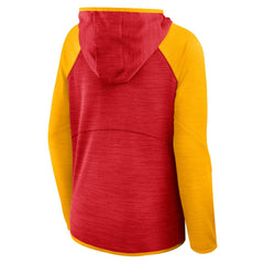 Kansas City Chiefs Women's Redzone End Around Pass Raglan Full-Zip Hoodie | NFL US