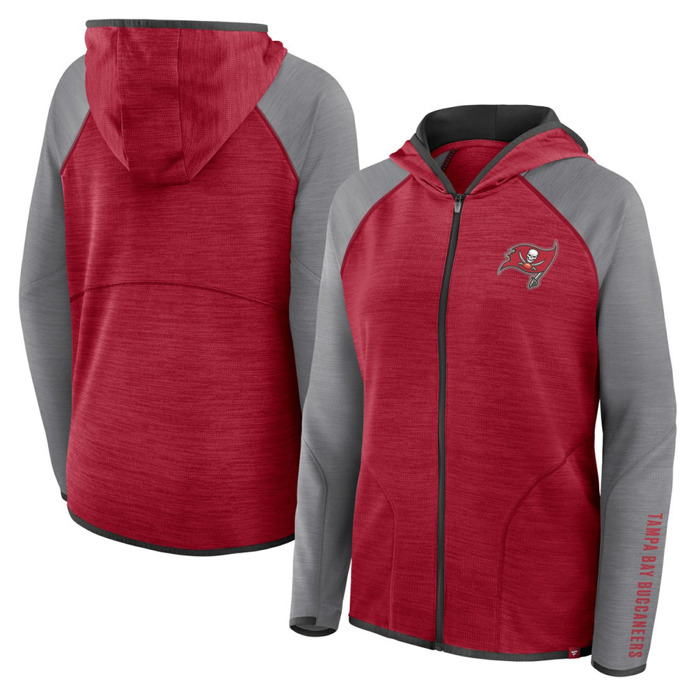 Tampa Bay Buccaneers Women's Redzone End Around Pass Raglan Full-Zip Hoodie | NFL Discount