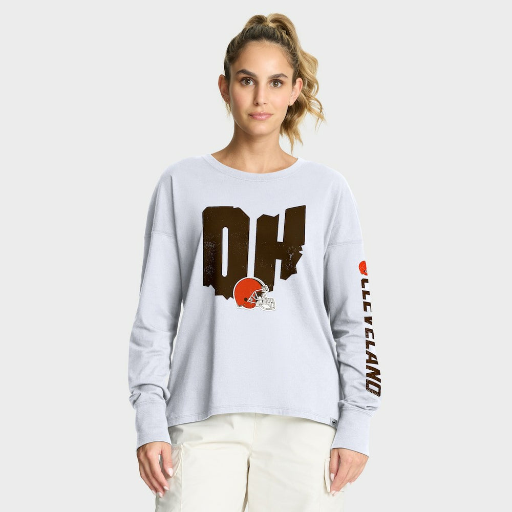Cleveland Browns Women's Hometown Legacy Long Sleeve T-Shirt | NFL Hot