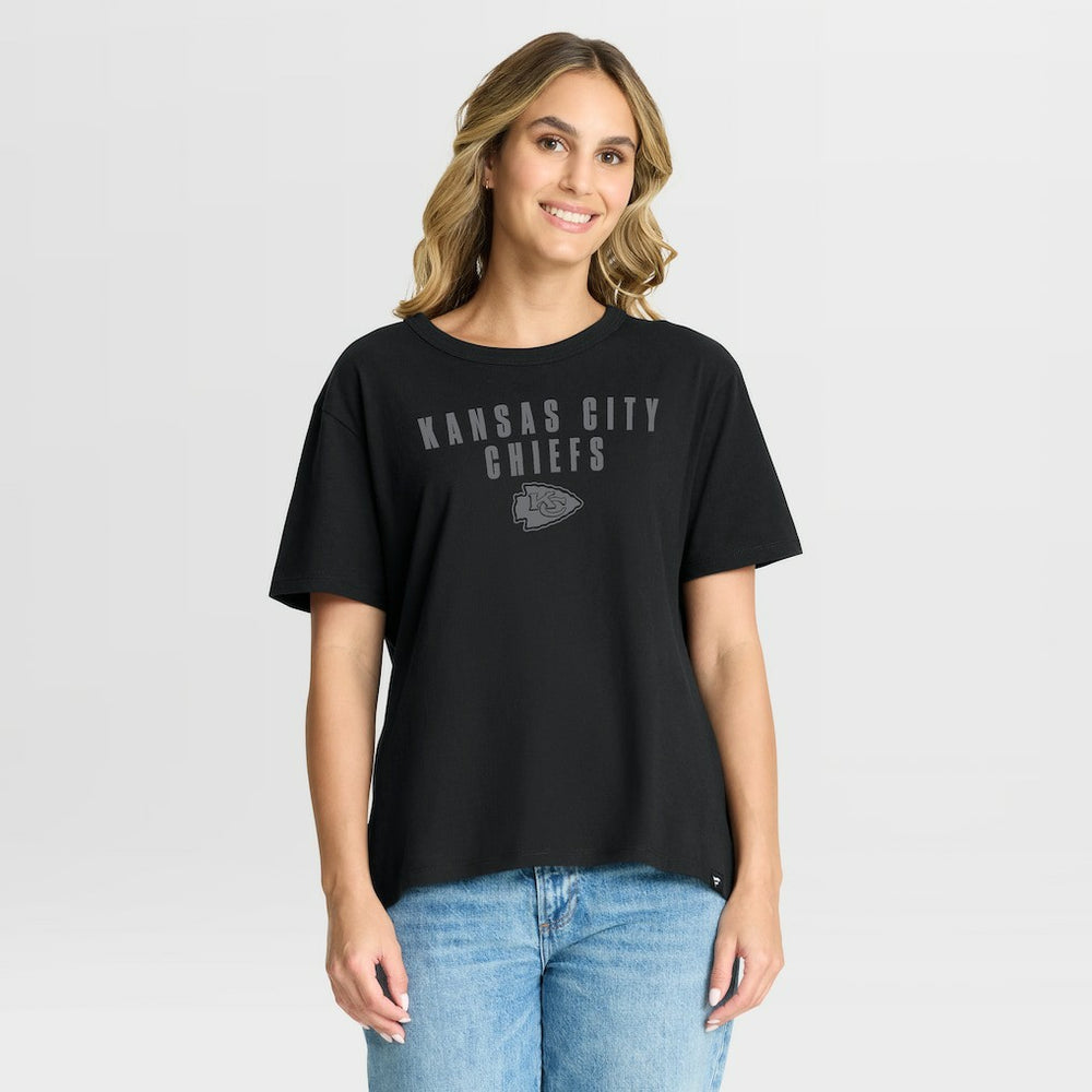 Kansas City Chiefs Women's Blackout Kneel Down Legacy T-Shirt | NFL Near me