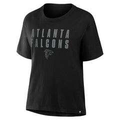 Atlanta Falcons Women's Blackout Kneel Down Legacy T-Shirt | NFL Sale