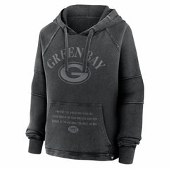 Green Bay Packers Women's Oversized Raglan Gridiron Hoodie | NFL Outlet