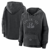 Cincinnati Bengals Women's Oversized Raglan Gridiron Hoodie | NFL Discount