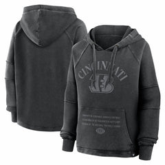 Cincinnati Bengals Women's Oversized Raglan Gridiron Hoodie | NFL Discount