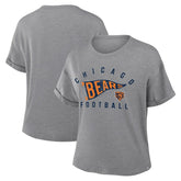 Chicago Bears Women's Pennant Wave Tribute Tri-Blend Boxy T-Shirt | NFL Online