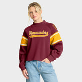 Washington Commanders Oversized Hometown Toss Sweep Mock Neck Pullover | NFL Sale