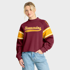 Washington Commanders Oversized Hometown Toss Sweep Mock Neck Pullover | NFL Sale