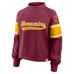 Washington Commanders Oversized Hometown Toss Sweep Mock Neck Pullover | NFL Sale