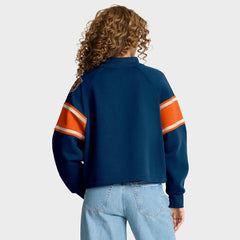 Chicago Bears Oversized Hometown Toss Sweep Mock Neck Pullover | NFL On sale
