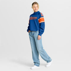 Denver Broncos Oversized Hometown Toss Sweep Mock Neck Pullover | NFL New