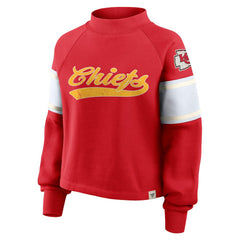 Kansas City Chiefs Oversized Hometown Toss Sweep Mock Neck Pullover | NFL On sale