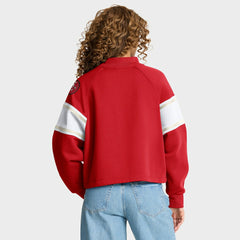 San Francisco 49ers Oversized Hometown Toss Sweep Mock Neck Pullover | NFL New