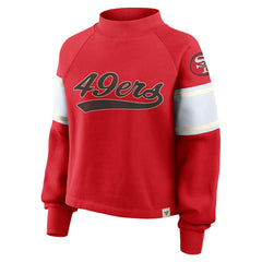 San Francisco 49ers Oversized Hometown Toss Sweep Mock Neck Pullover | NFL New