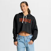 Cincinnati Bengals Women's Oversized Hometown Heritage Cropped Hoodie | NFL US