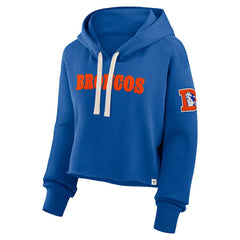 Denver Broncos Women's Oversized Hometown Heritage Cropped Hoodie | NFL US