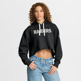 Las Vegas Raiders Women's Oversized Hometown Heritage Cropped Hoodie | NFL Hot