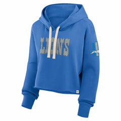 Detroit Lions Women's Oversized Hometown Heritage Cropped Hoodie | NFL Discount