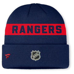 New York Rangers Fanatics Authentic Pro Rink Cuffed Knit Hat - NHL Hats