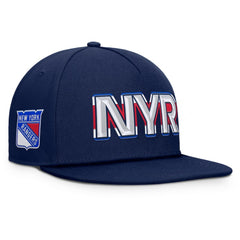 New York Rangers Fanatics Authentic Pro Rink Team Code Snapback Hat - NHL Hats