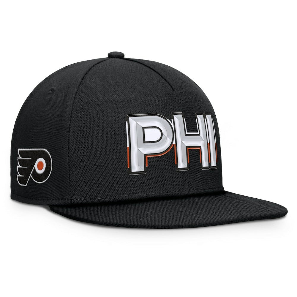 Philadelphia Flyers Fanatics Authentic Pro Rink Team Code Snapback Hat - NHL Hats