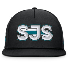 San Jose Sharks Fanatics Authentic Pro Rink Team Code Snapback Hat - NHL Hats