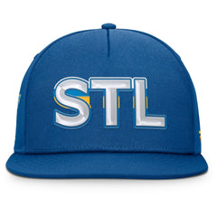 St. Louis Blues Fanatics Authentic Pro Rink Team Code Snapback Hat - NHL Hats