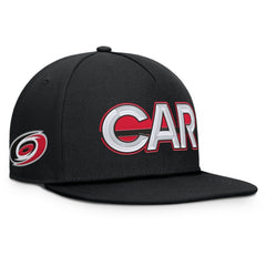 Carolina Hurricanes Fanatics Authentic Pro Rink Team Code Snapback Hat - NHL Hats