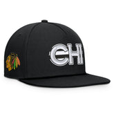 Chicago Blackhawks Fanatics Authentic Pro Rink Team Code Snapback Hat - NHL Hats