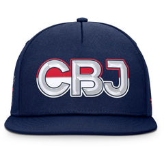 Columbus Blue Jackets Fanatics Authentic Pro Rink Team Code Snapback Hat - NHL Hats