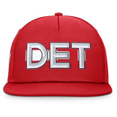 Detroit Red Wings Fanatics Authentic Pro Rink Team Code Snapback Hat - NHL Hats