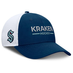 Seattle Kraken Fanatics Authentic Pro Rink Lockup Adjustable Trucker Hat - NHL Hats
