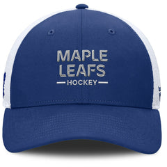 Toronto Maple Leafs Fanatics Authentic Pro Rink Lockup Adjustable Trucker Hat - NHL Hats