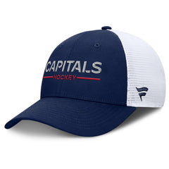 Washington Capitals Fanatics Authentic Pro Rink Lockup Adjustable Trucker Hat - NHL Hats