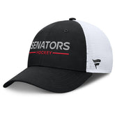 Ottawa Senators Fanatics Authentic Pro Rink Lockup Adjustable Trucker Hat - NHL Hats
