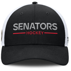 Ottawa Senators Fanatics Authentic Pro Rink Lockup Adjustable Trucker Hat - NHL Hats