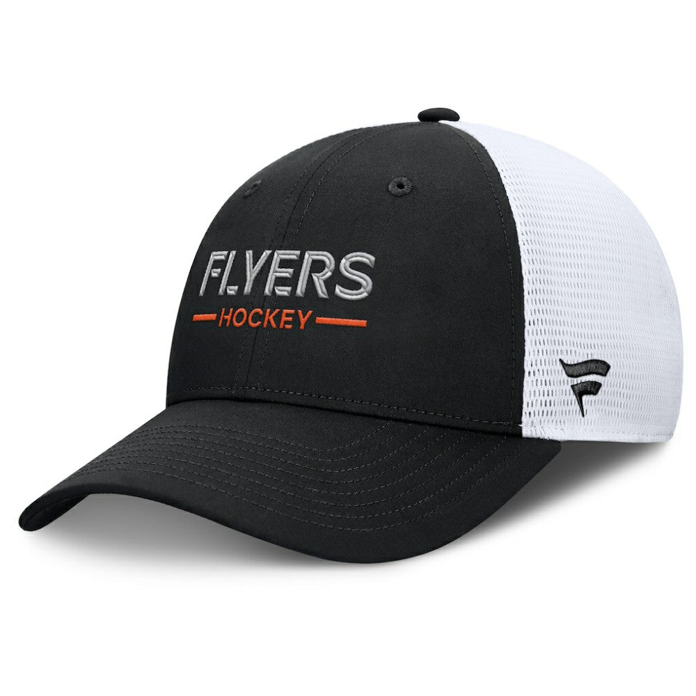 Philadelphia Flyers Fanatics Authentic Pro Rink Lockup Adjustable Trucker Hat - NHL Hats