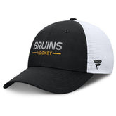 Boston Bruins Fanatics Authentic Pro Rink Lockup Adjustable Trucker Hat - NHL Hats